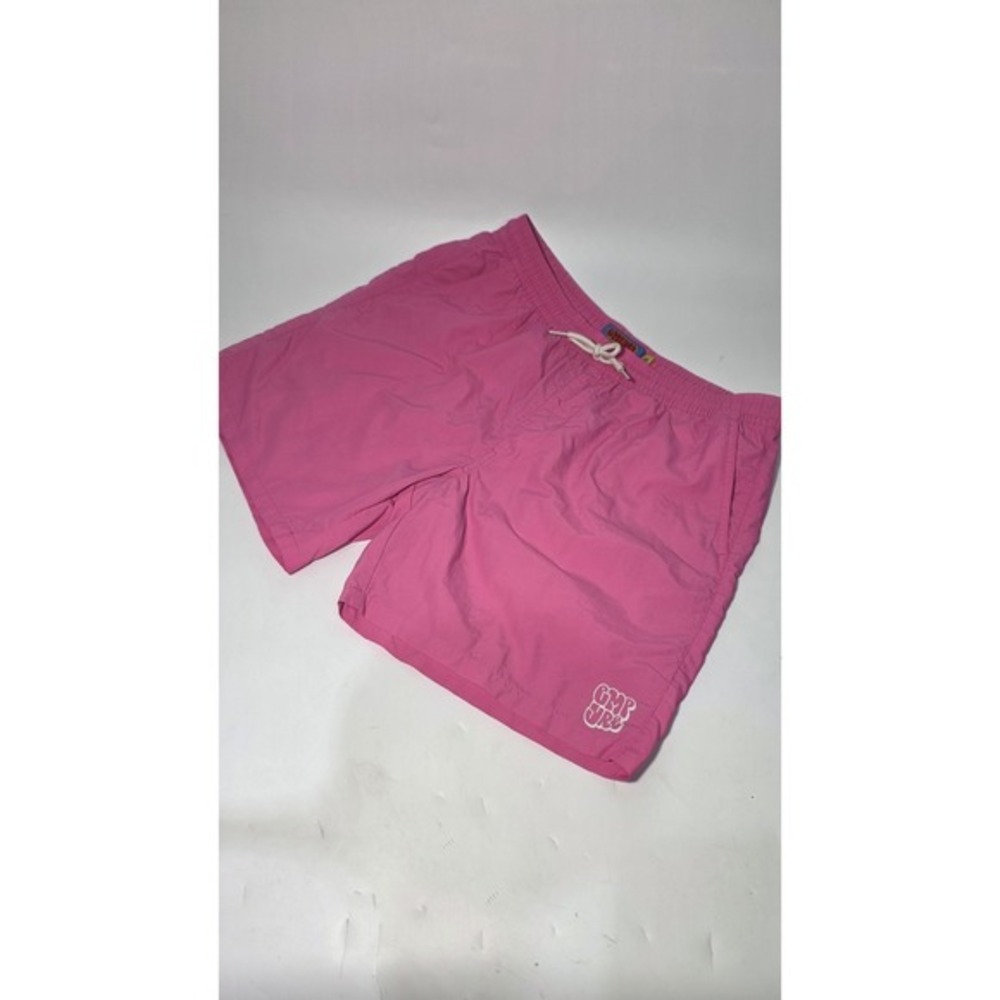 Empyre Mens Swim Trunks Size M Pink with Pockets Elastic Waist Swim Beach Resort